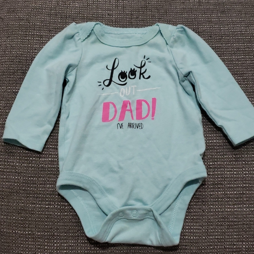 'Look out Dad! I've arrived onesie